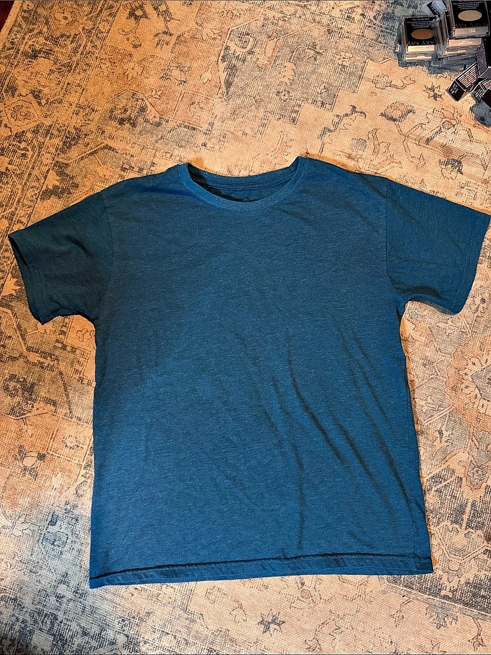 Hanes Men's Blue Short Sleeve Tee